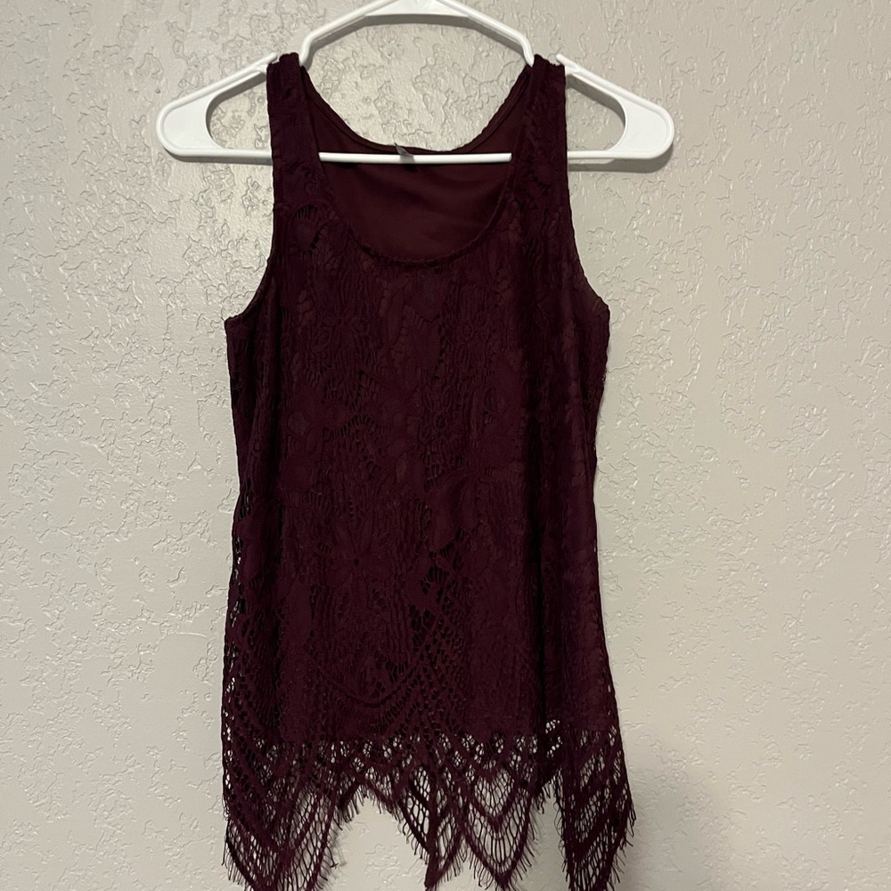 Lace tank top